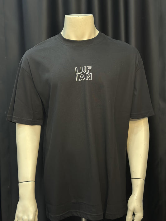 LUFİAN Black Basic T-Shirt