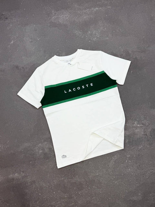 Lacoste White Green T-Shirt