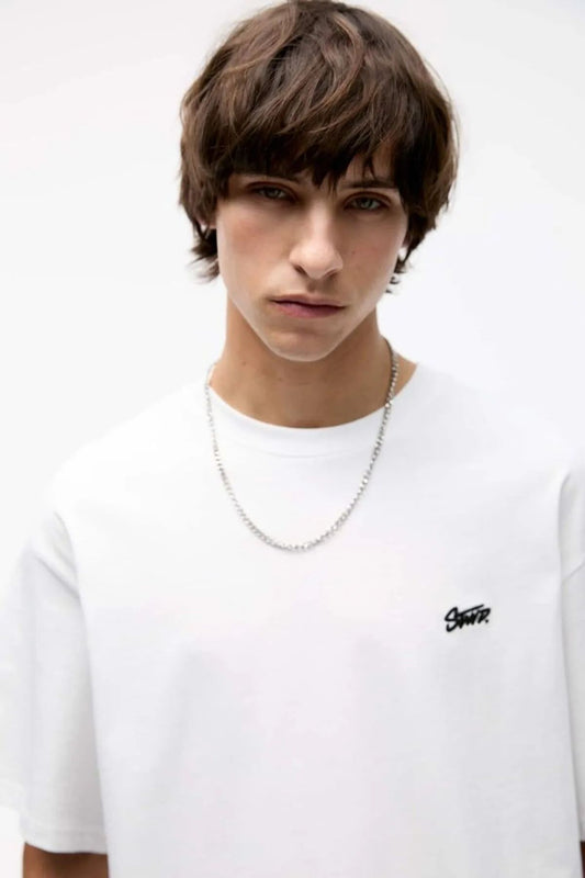 STWD Beyaz Basic T-Shirt