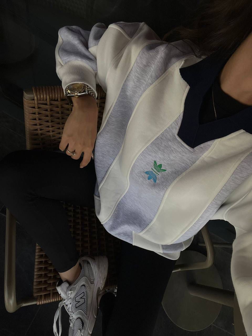 Adidas Uzun Kollu Polo Yaka Sweat